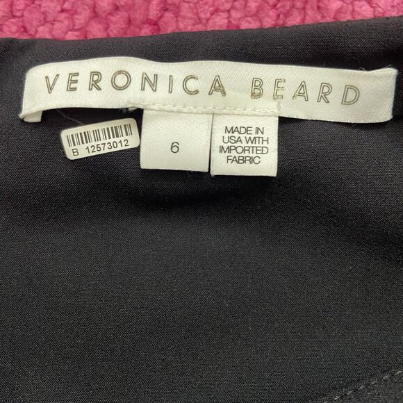 Veronica Beard Back Zip Scuba Pants Ankle Length Black Size 6 - Picture 4 of 13